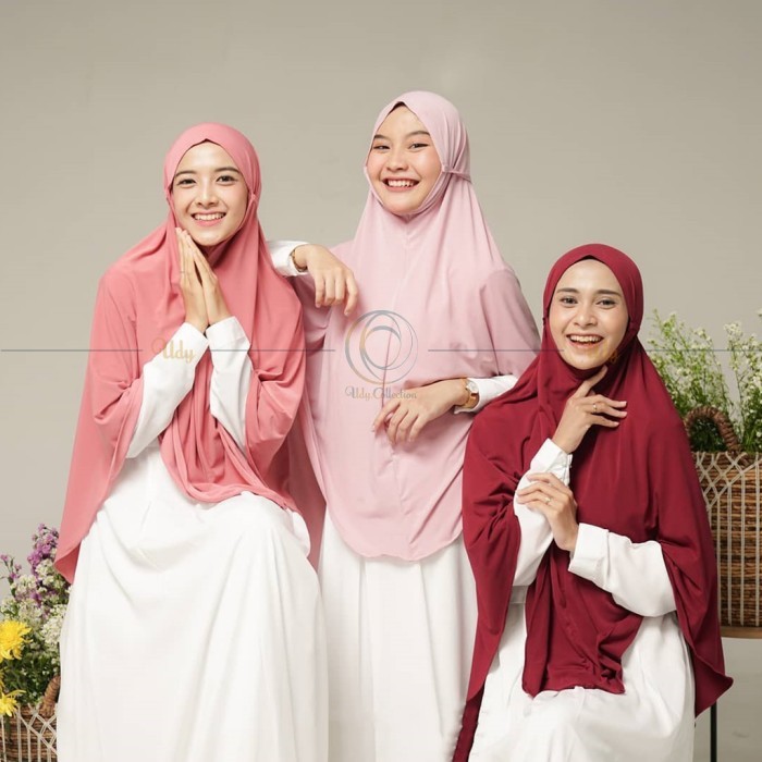 Lamia- Jilbab Bergo Maryam Jersey Spandek Premium Ukuran XL