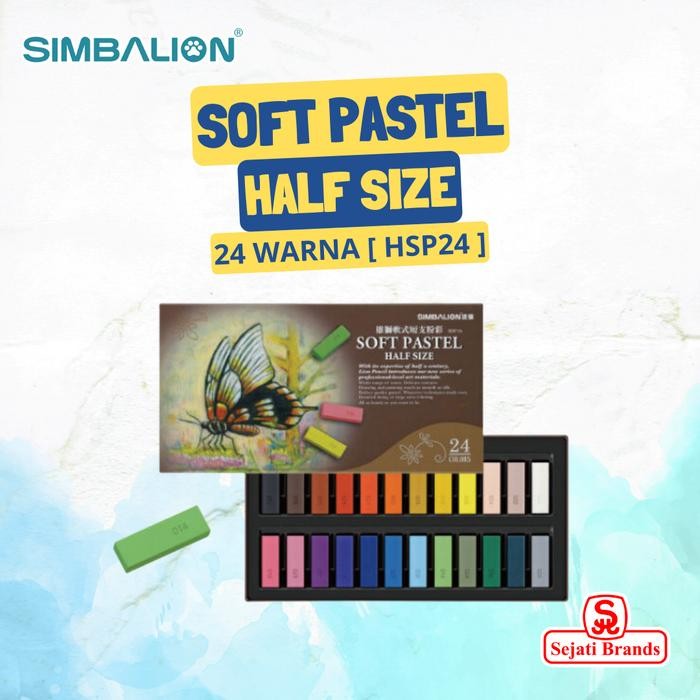 

TERLARIS Simbalion Soft Pastel 24 Colors Half Size HSP-24
