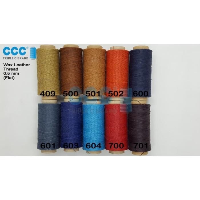 

TERLARIS BENANG Moccasin Wax FLAT / kur lilin Diameter 0.6mm