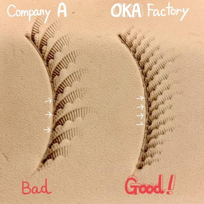 

TERLARIS OKA Factory - Veiner Stamping Tool for Carving leather - JAPAN