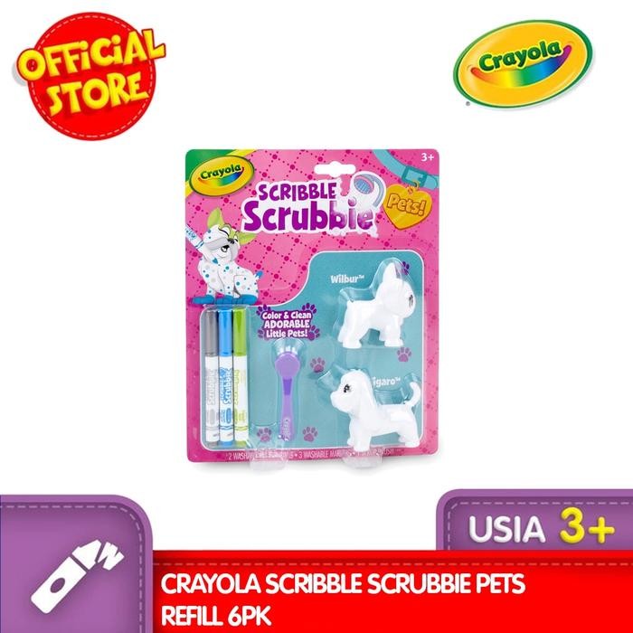 

TERLARIS CRAYOLA Scribble Scrubbie Pets Refill 6Pk