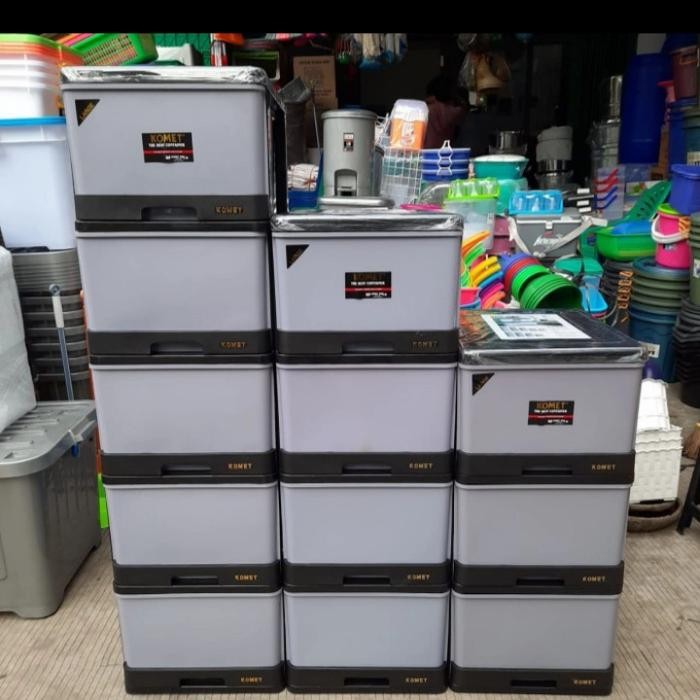 LEMARI LACI CONTAINER PLASTIK 5 SUSUN BESAR KOMET STAR