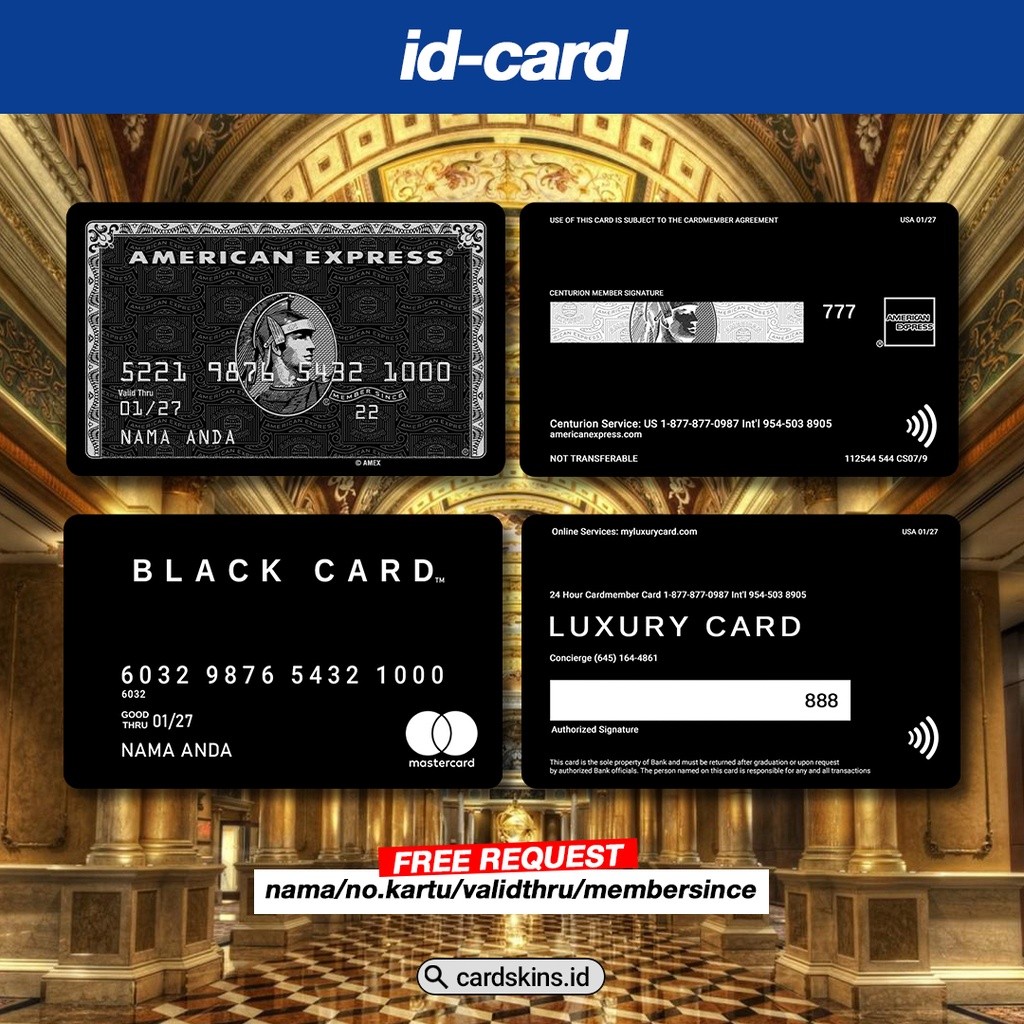

FAKE BLACK + CARD / PREMIUM ID CARD
