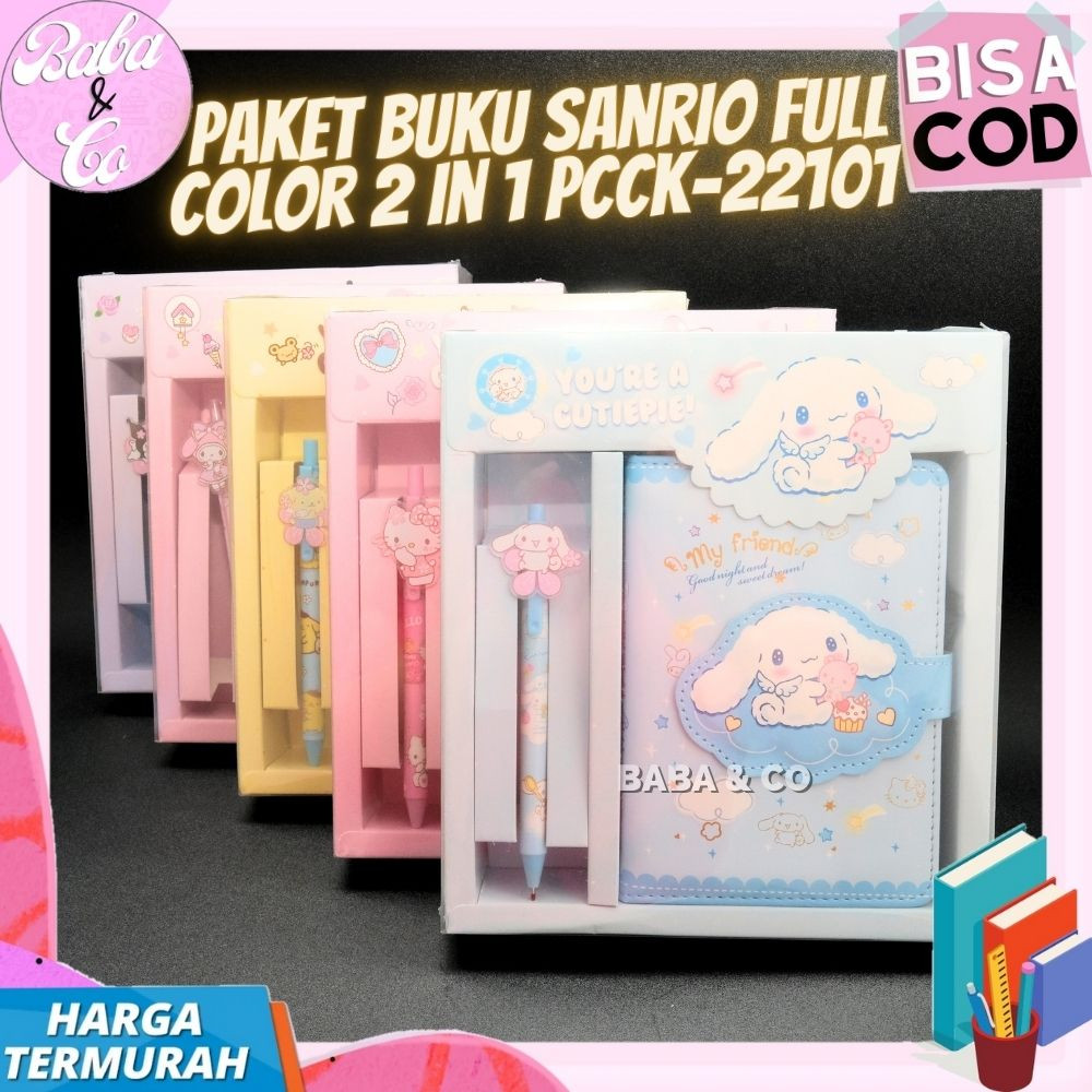 

PAKET BUKU SANRIO FULL COLOR 2 IN 1 PCCK-22101 PEN SANRIO CETEK LUCU BUKU SANRIO ALAT TULIS 2 IN 1