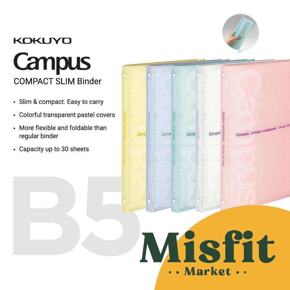 

KOKUYO Campus COMPACT SLIM Loose Leaf Binder Notebook B5