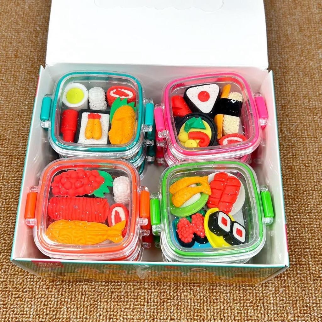 

UM1 Penghapus karakter makanan buah pizza fries burger buah ice creamsensory play mainan anak