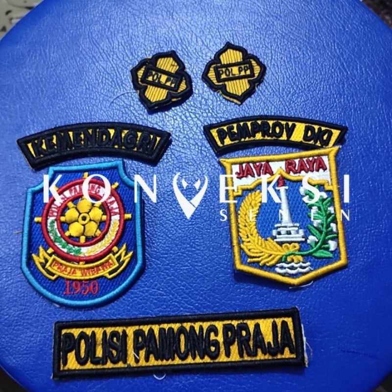 bordir timbul pol pp badge timbul pol pp