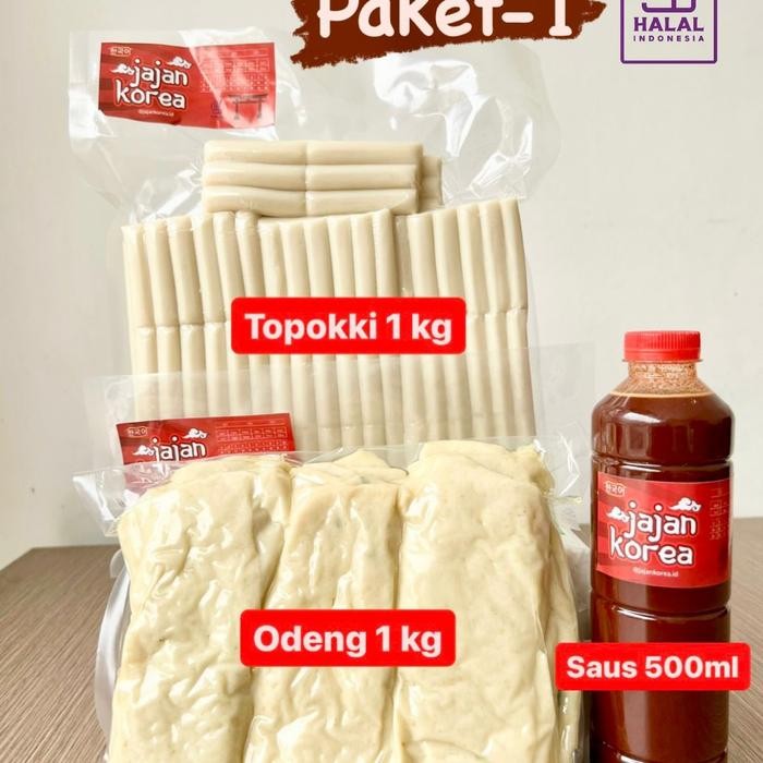 

Paket 1 (Topoki 1Kg + Odeng 1Kg 1 + Saos Gochujang 500Gr
