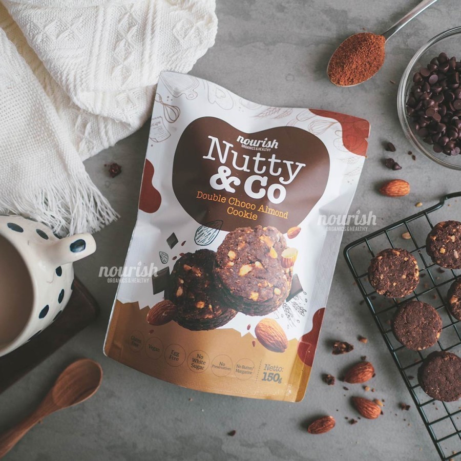 

AYOOOLLARIZSS!! Nutty & Co (Double Choco Almond Cookies) Vegan Gluten Free 150 gr