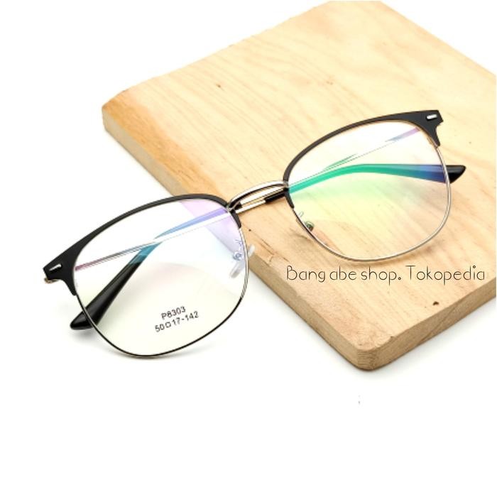 Limited Frame Kacamata Minus Bulat Kotak Korea Gratis Lensa Photocromic