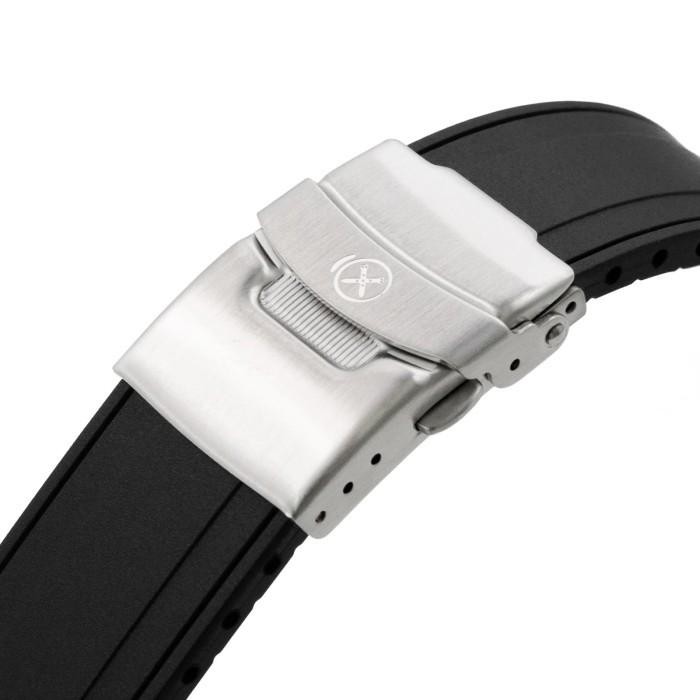 Unik Strap-X Pro Srx-1A Rubber Strap Black Hitam For Jam Seiko King Samurai