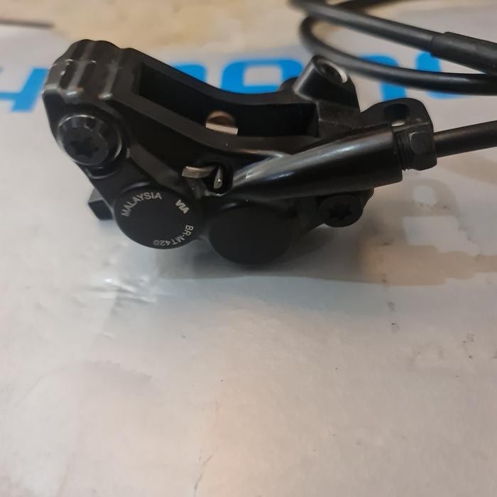 Caliper Kaliper Original Shimano 4 Piston Mt420 Cocok Buat Alivio Deore Slx Xt Xtr