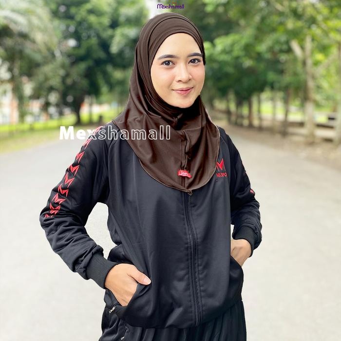 murah- Jilbab Bergo sport / Hijab Instan Helma Jersey Kerudung Nyaman Sporty Mexshamall Shamira
