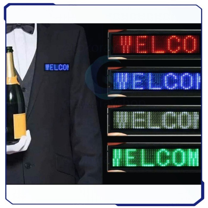 

Name Tag Led Mini Board Portable With Bluetooth 230 Mah - Nb1144