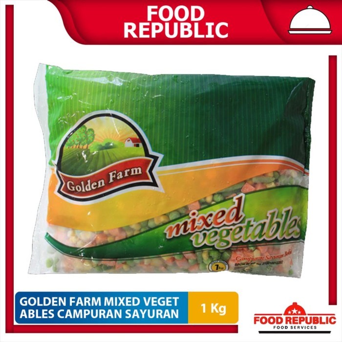 

EatFr3sh- Mix Vegetable / Wortel / Kacang Polong / Jagung Golden Farm 1 Kg