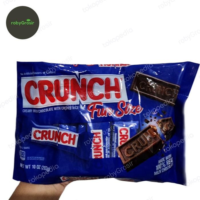

EatFr3sh- CRUNCH FUN SIZE CHOCOLATE USA / COKLAT NESTLE CRUNCH CHOCOLATE PREMIUM ASLI USA