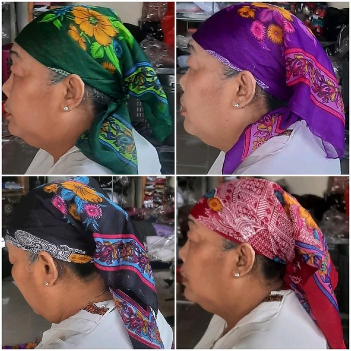 cantikk- CTS scrap segi4 motif santai segi Square Muslim Syal Jilbab Empat Square Muslim hijab