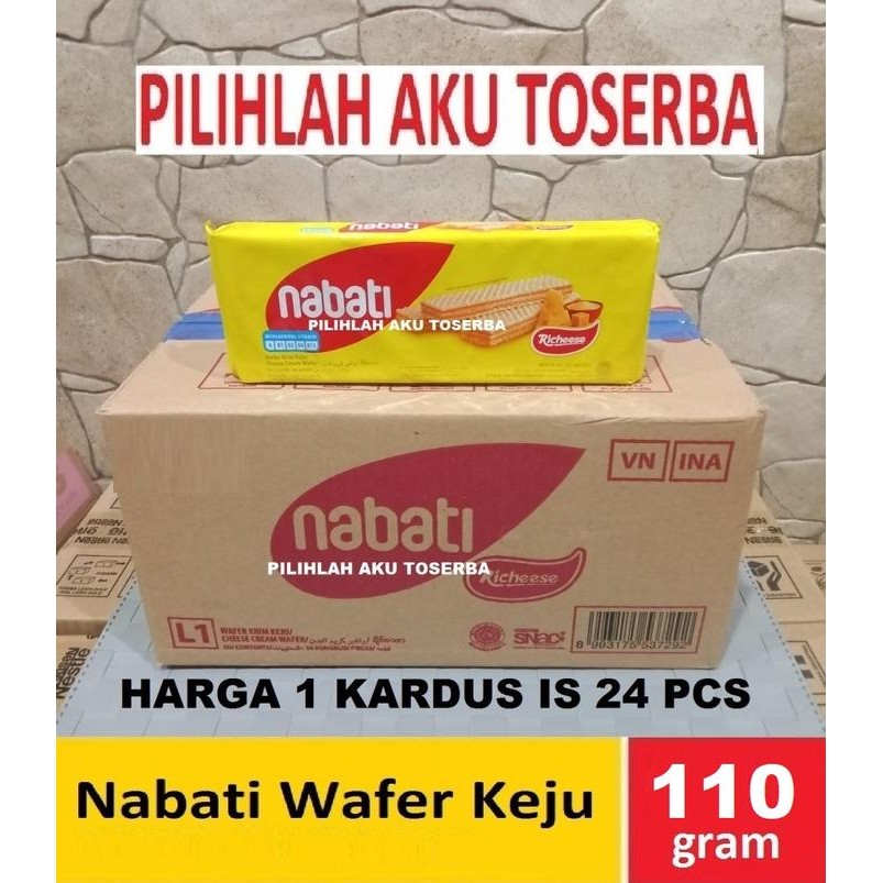 

EatFr3sh- Richeese Nabati Wafer Keju 110 gr - ( HARGA 1 DUS ISI 24 pcs )