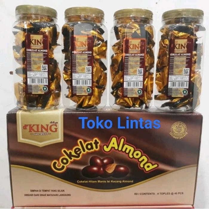 

EatFr3sh- Cokelat Kacang Almond d'King 1 dus isi 4 Toples