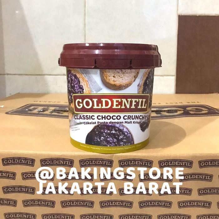 

EatFr3sh- Goldenfil Classic Choco Crunchy 1 Kg Selai Klasik Coklat Crunchy