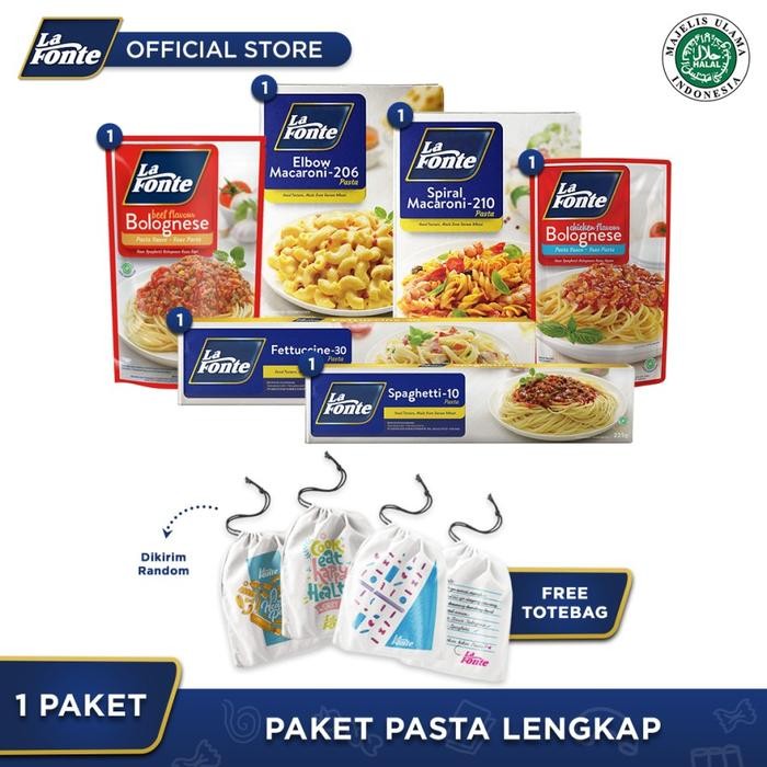 

EatFr3sh- La Fonte - Promo Paket Pasta Lengkap - FREE Totebag - (Random)