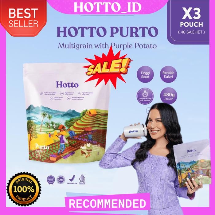 

EatFr3sh- PROMO!!! Hotto Purto 3 Pouch (48 sachet) Multigrain with Purple Potato
