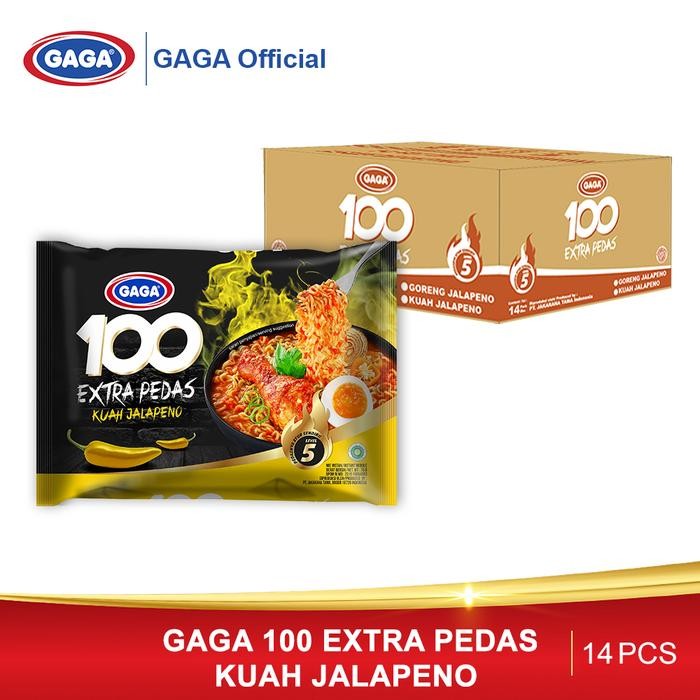 

EatFr3sh- GAGA 100 Extra Pedas Kuah Jalapeno KTN (isi 14 pcs) (GG153)