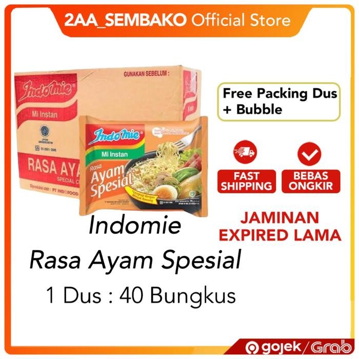 

EatFr3sh- Indomie rasa ayam spesial 1dus @40bks