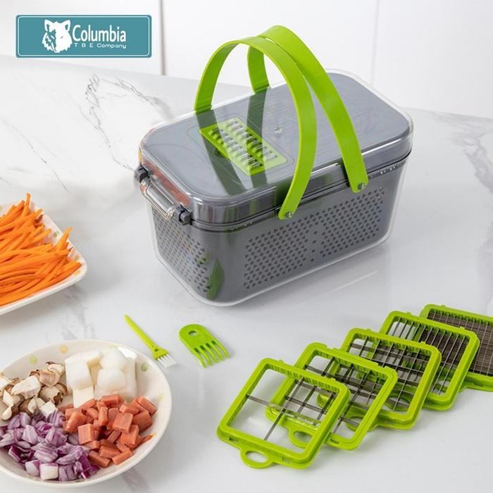 terbaru  columbia parutan 16 in 1 multifungsi, 22 in 1 parutan serbaguna sayur buah multifungsi,