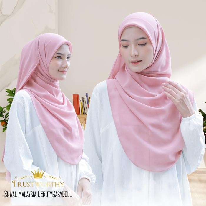 Hijmi- PASHMINA SHAWL MALAYSIA/PASHMINA MALAYSIA CERUTY BABYDOLL