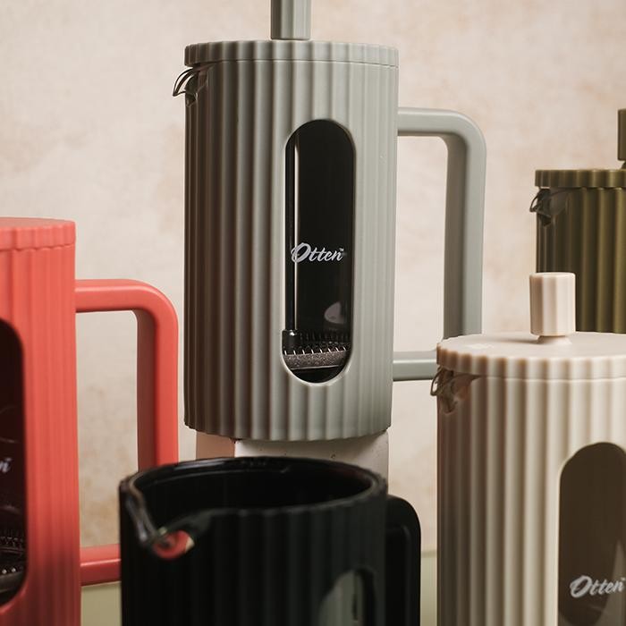 terbaru  kaia french press - otten coffee tea plunger glass / alat kopi gelas kaca minimalis