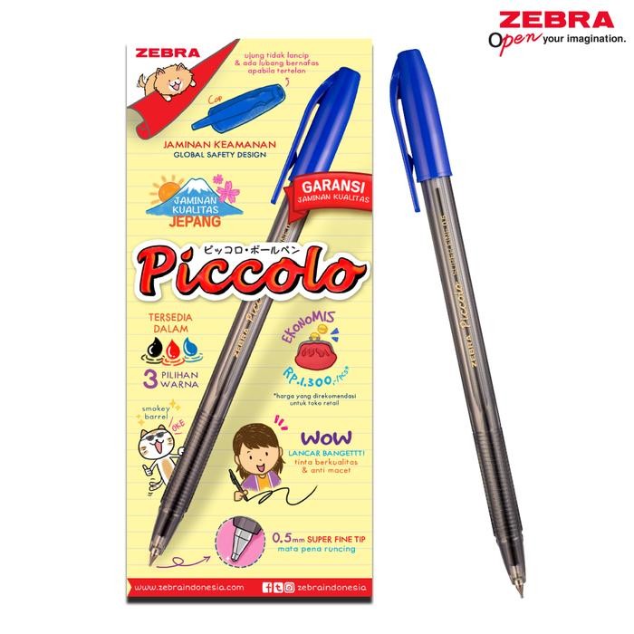 

No.OneBest- BOLPEN ZEBRA PICCOLO 0.5 BLUE / PEN ZEBRA PICCOLO / BALLPOINT PICCOLO