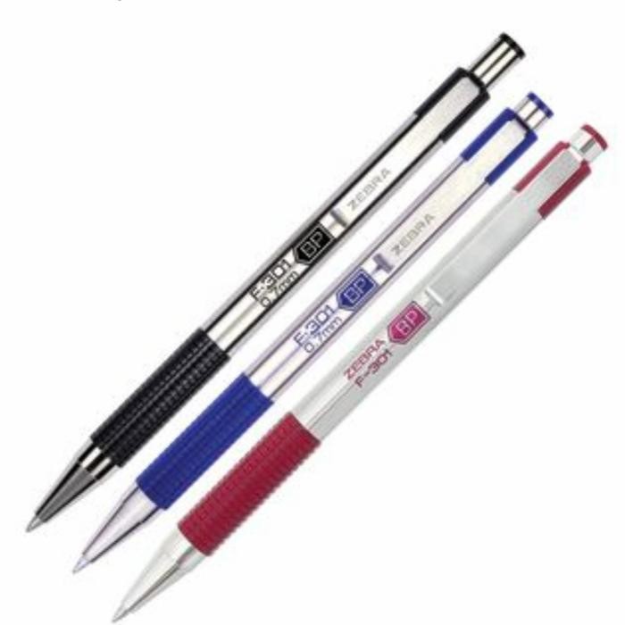 

No.OneBest- Zebra F-301 Retractable Stainless Steel Pen 0.7 Black Ink