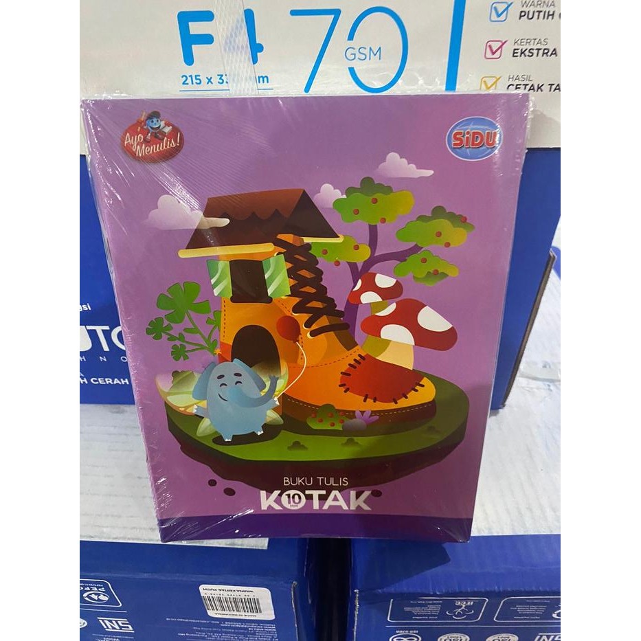 

No.OneBest- Buku Tulis KOTAK TANGGUNG SIDU 38 lembar 1 pak (10 buku) / Kotak 10mm