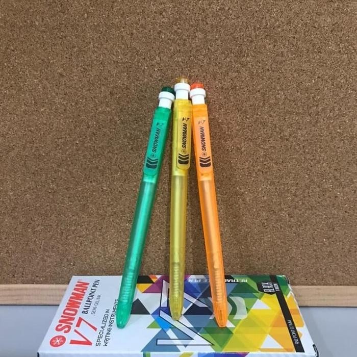 

No.OneBest- Bolpen Snowman V7 isi 12