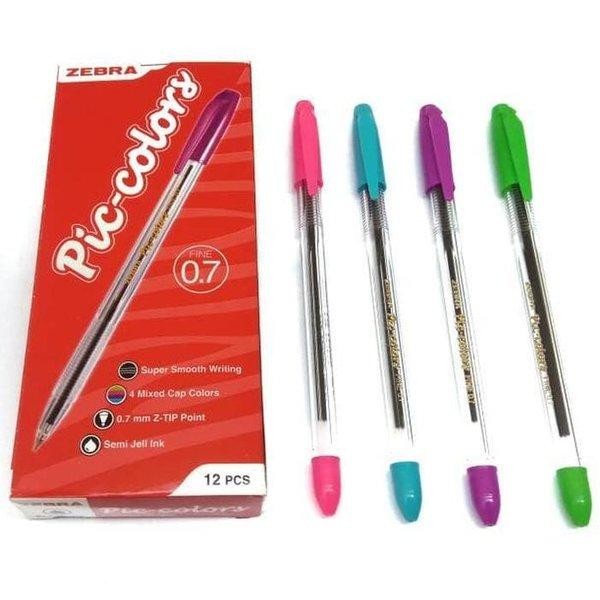 

No.OneBest- BOLPEN PICCOLORS SEMI GEL 0.7 MM HITAM ZEBRA / PACK