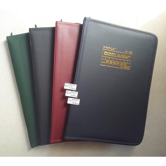 

No.OneBest- Document Keeper F4 Topla Kulit Resleting / Clear Holder Clear Book