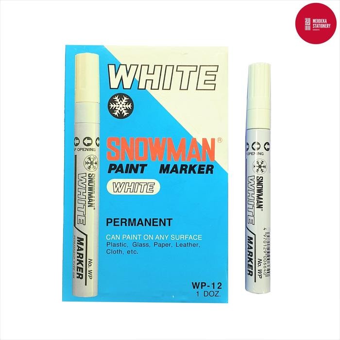 

No.OneBest- Spidol/Sepidol/Marker Permanent Paint Snowman MEDIUM TIP WHITE/PUTIH