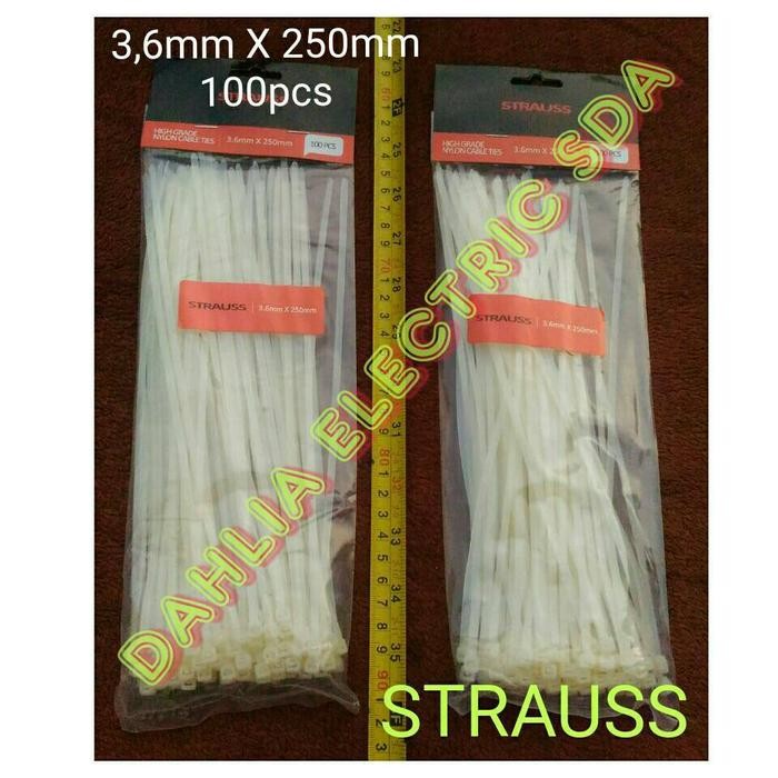 

No.OneBest- KABEL TIES 3,6mm X 250mm 100pcs STRAUSS