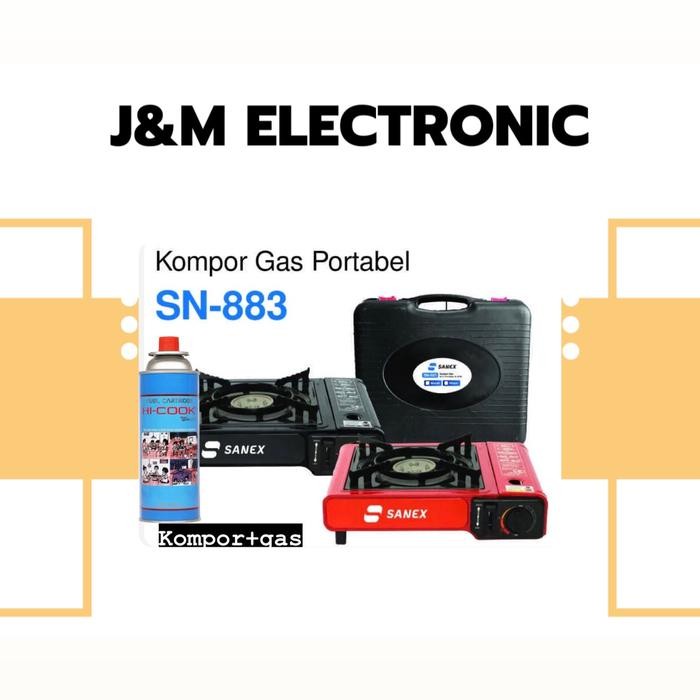 Kompor Gas Portable Sanex 2In1 Sn-883 / Kompor Portable Sanex 2 In 1 Kompor Portable Sanex