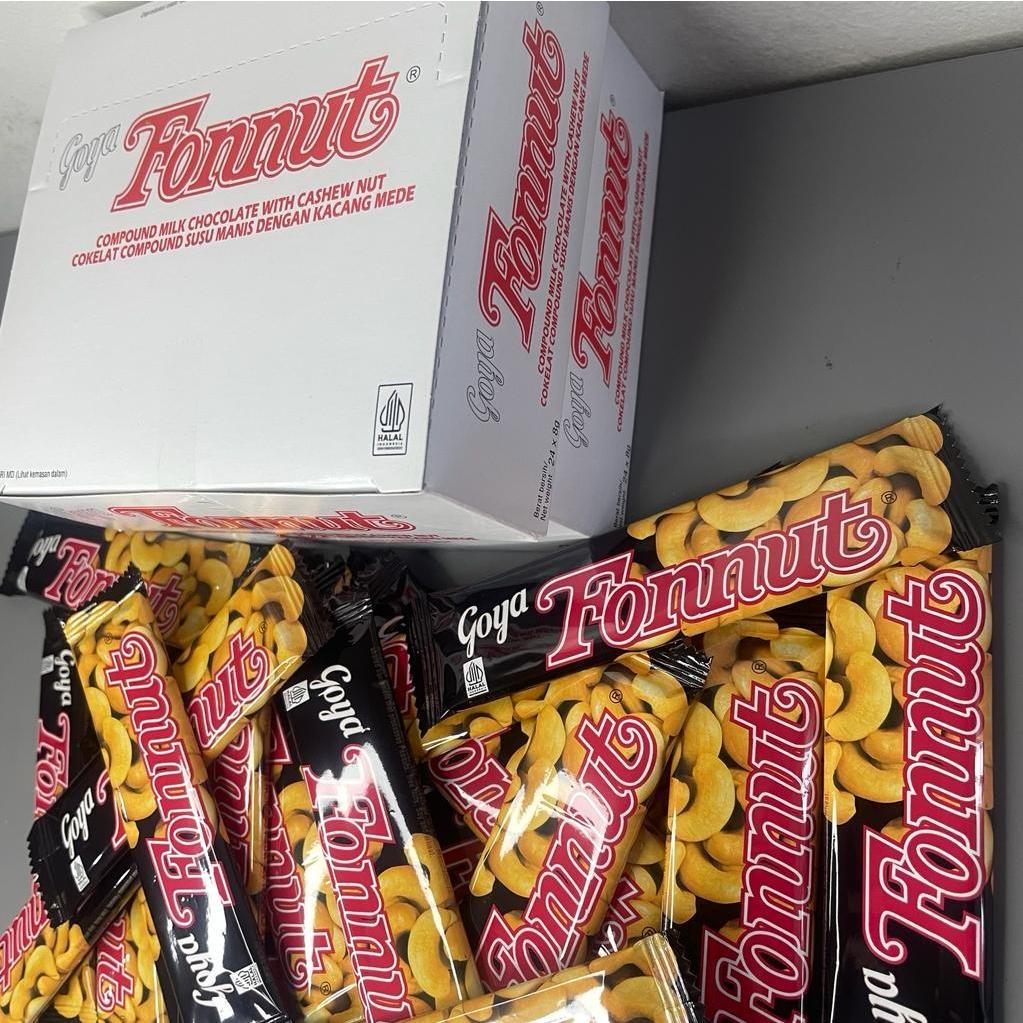 

Cemal Cemil Makyus Goya Fonnut 1 Box Isi 24Pcs Coklat Fonnut