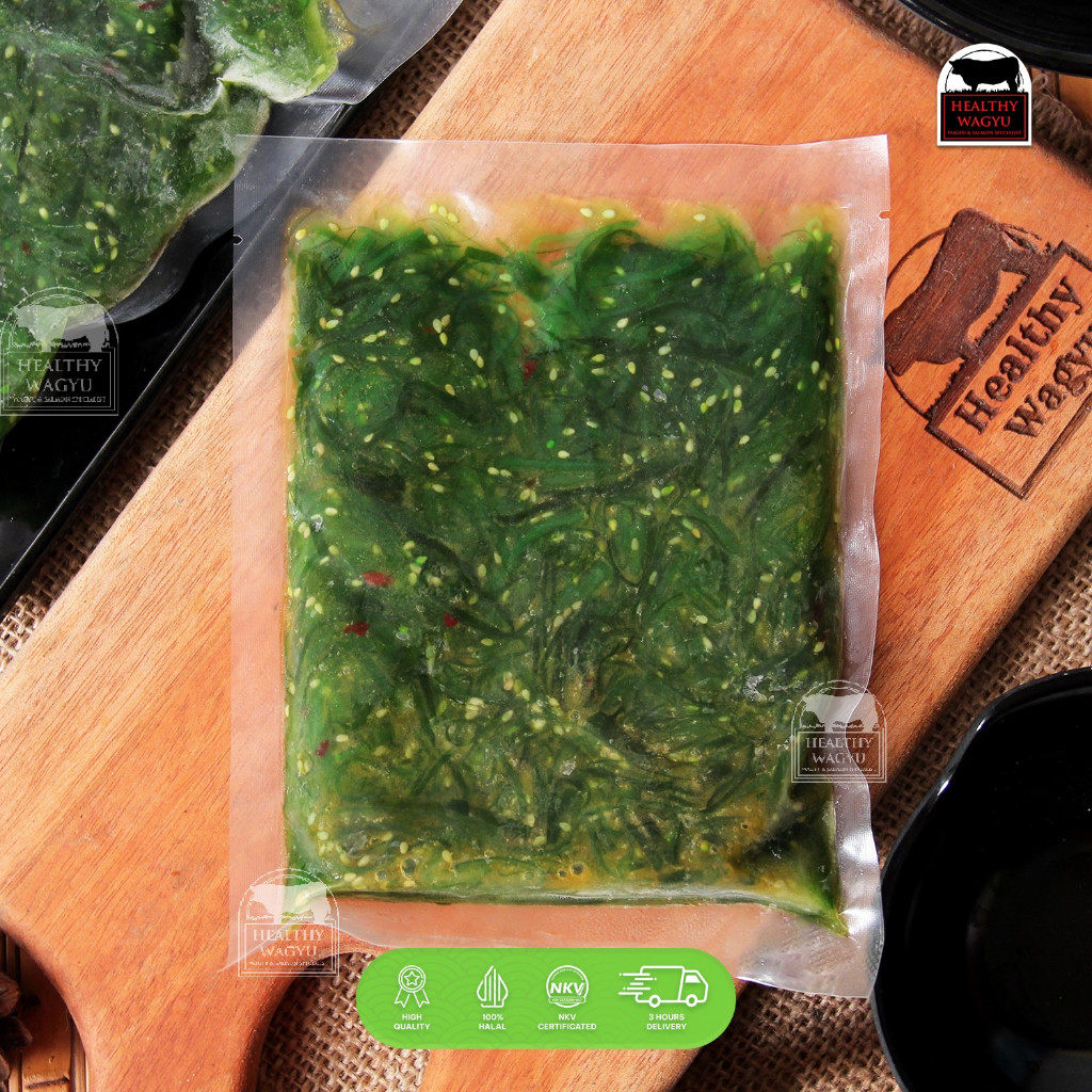

Cemal Cemil Makyus Chuka Wakame Fresh Seaweed Salad Rumput Laut 200Gr Healthy Wagyu