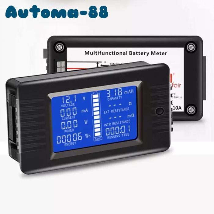 Spesial Dc Energy Totalizer Kwh Meter Voltmeter Ammeter Battery Meter 100A