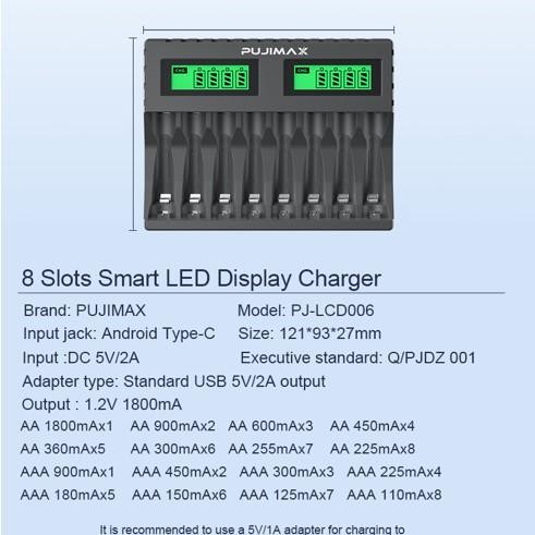 KRISBOW BATERAI RECHARGEABLE AA 2500 MAH WITH QUICK CHARGER 8 SLOT