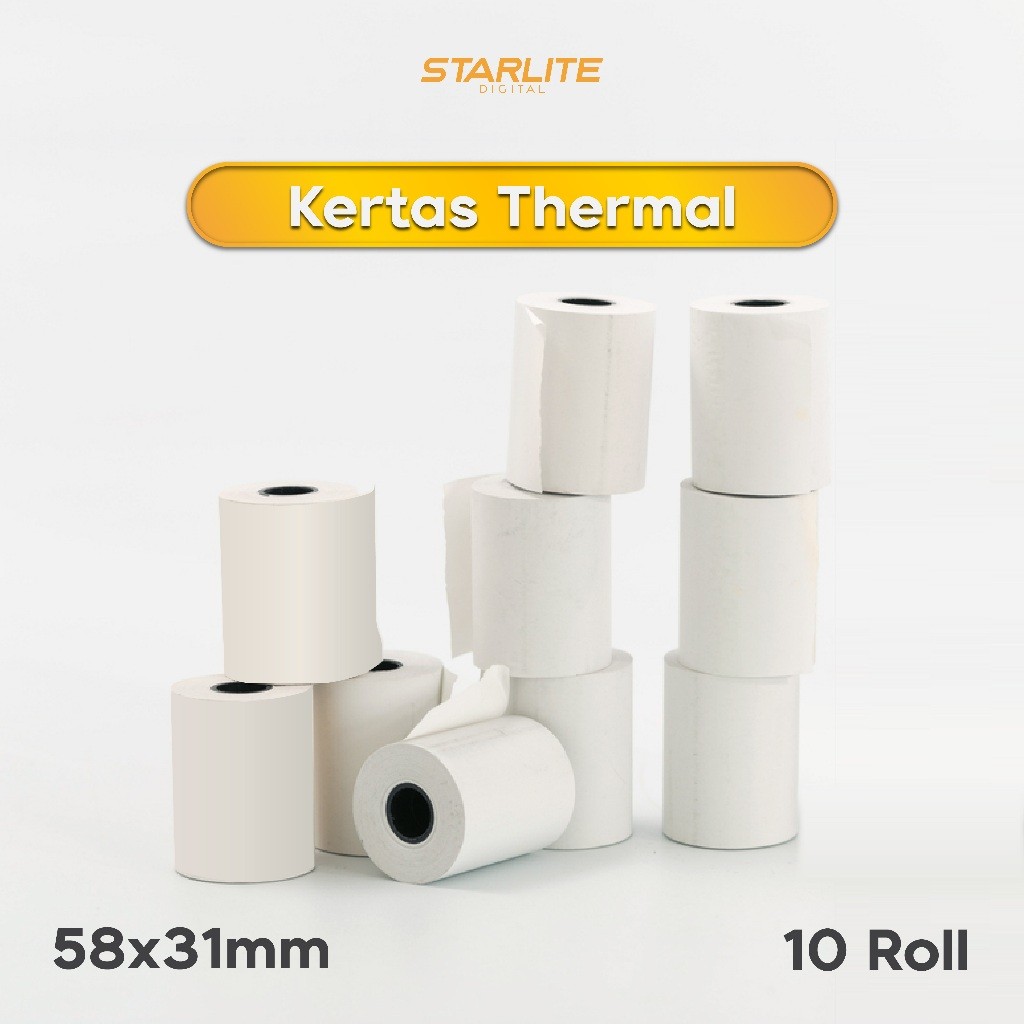 

UM1 Kertas Thermal Mesin EDC 57x31mm 10 Roll - Hemat & Tahan Lama
