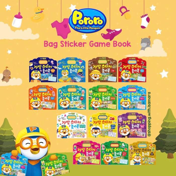 

Pororo Bag Sticker Game Book / Buku Stiker #Gratisongkir