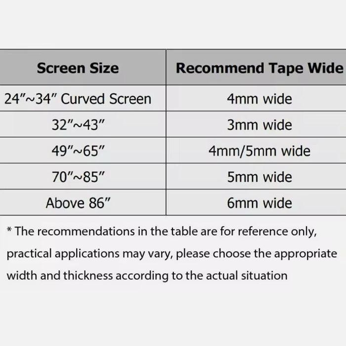 

Double Tape Perekat Layar Lcd Dua Double Frameless Bezelless Tanpa Frame 2Mm 3Mm 4Mm 5Mm