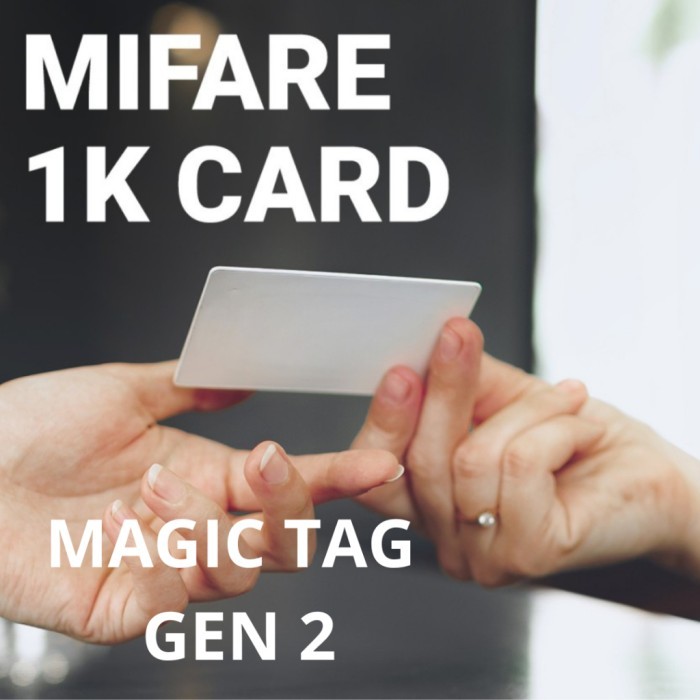 

Kartu Rfid 13.56 Mhz 1K Clone Uid Mifare Magic Tag 2Nd Gen Kartu Mifare 1K Iso 14443A #Gratisongkir