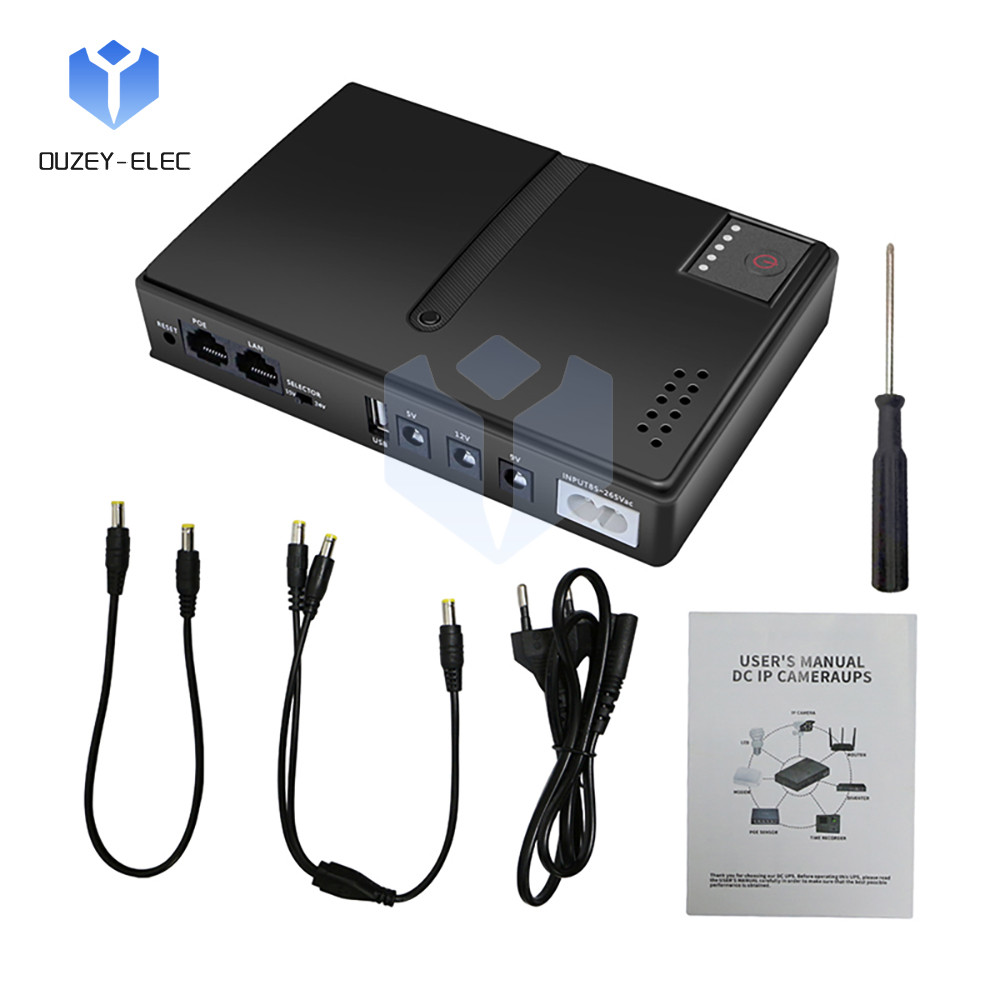 Uninterruptible Power Supply DIY Shell Backup Power Supply DIY Kit 5/9/12V Output For Router Optical