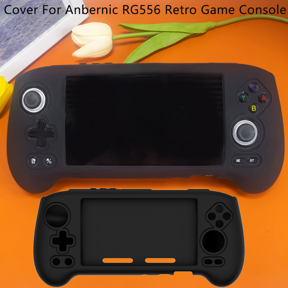 RG556 Case Cover for Anbernic RG556 Retro Handheld Game Console Non-slip Grip Shell Guard Cover for 